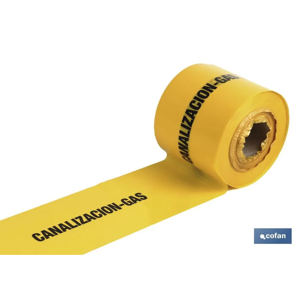 CINTA BALIZ. CANALIZACION GAS 150MMX250MTS