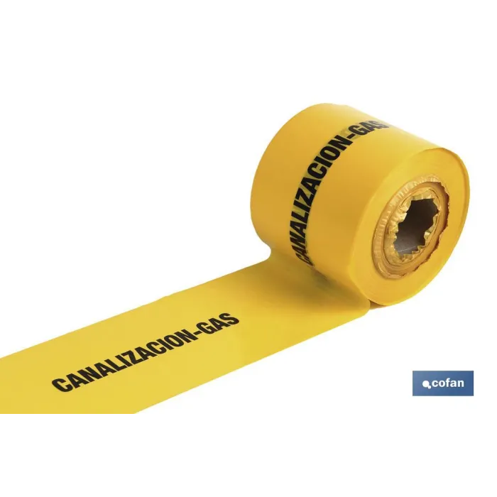 CINTA BALIZ. CANALIZACION GAS 150MMX250MTS
