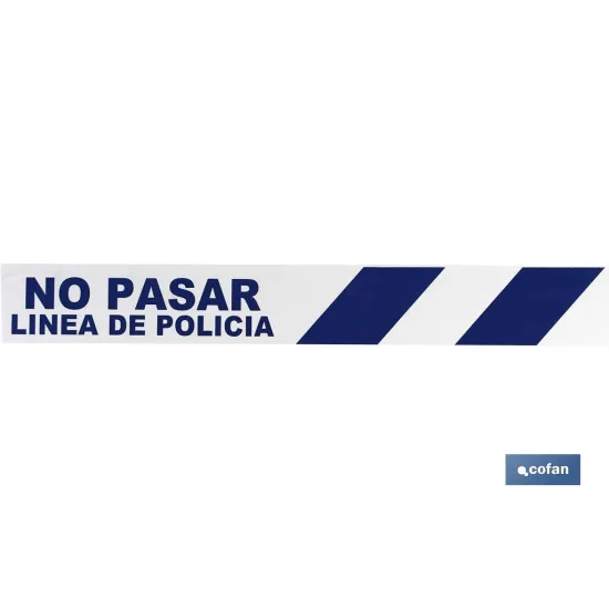 CINTA BALIZ. NO PASAR LINEA POLICIA 80MMX100MTS