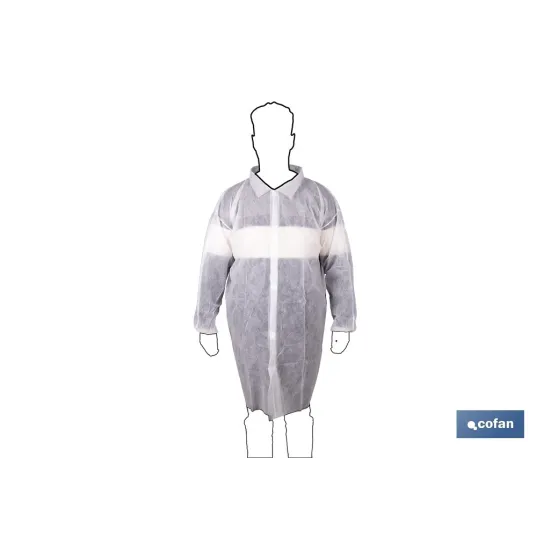 BATA BLANCA DESECHABLE DE PP TALLA ÚNICA