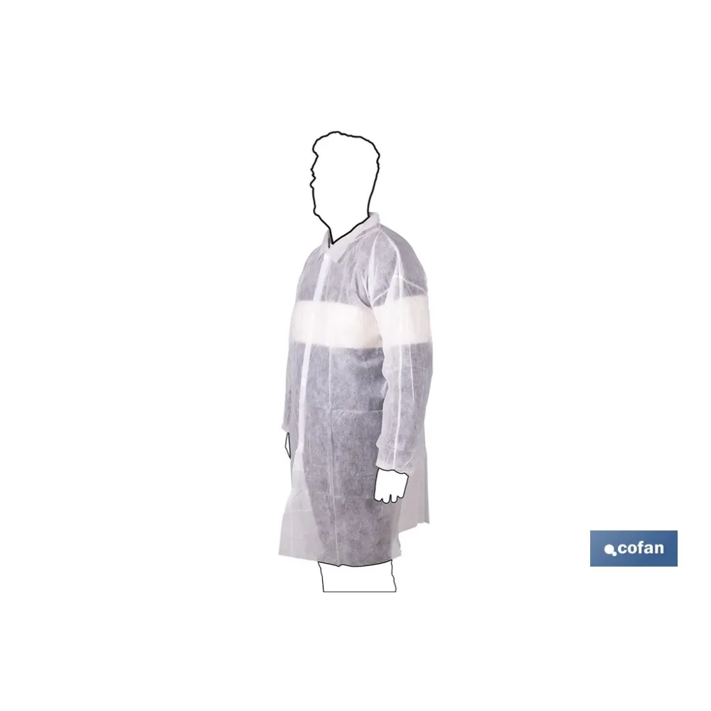 BATA BLANCA DESECHABLE DE PP TALLA ÚNICA