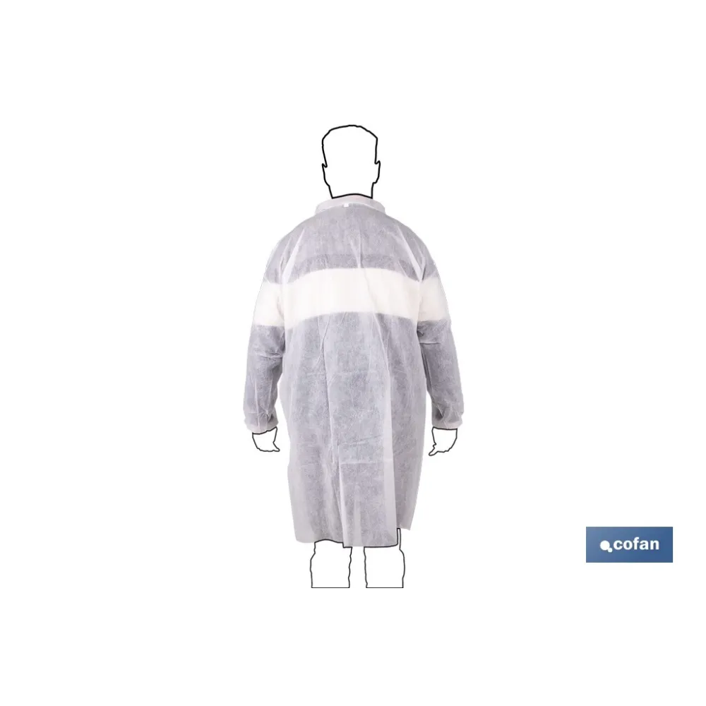BATA BLANCA DESECHABLE DE PP TALLA ÚNICA