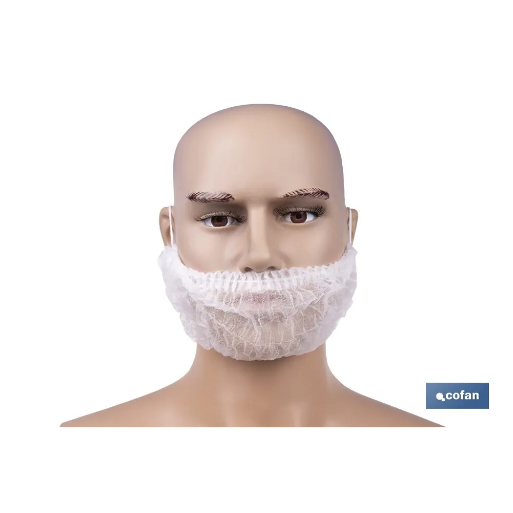 CUBREBARBA DESECHABLE DE PP 100 UDS.