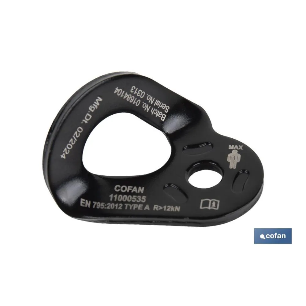 PLACA DE ANCLAJE DE ACERO M10 RUPTURA +23 kN
