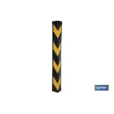 ESQUINERO RECTO 800X100X8MM AMAR/NEGRO