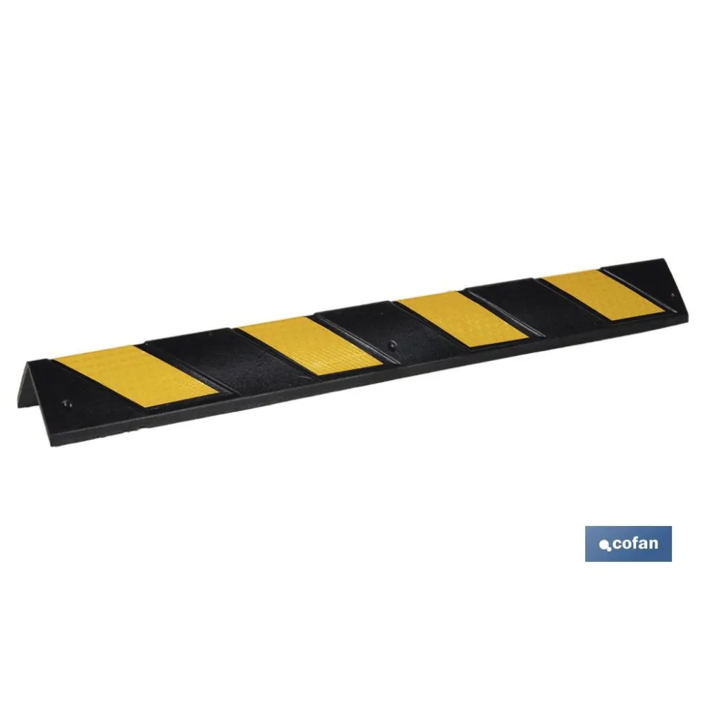ESQUINERO RECTO 800X100X8MM AMAR/NEGRO
