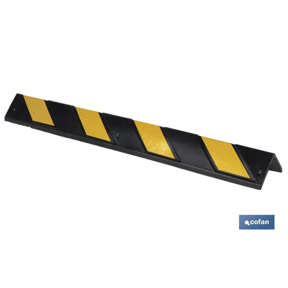 ESQUINERO RECTO 800X100X8MM AMAR/NEGRO