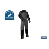 MONO DE TRABAJO BIRO 280gms/m GRIS-NEGRO T-S