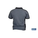 POLO BALDER ELASTANO 210 G/M2 GRIS OSCURO-NEGRO TALLA L