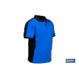 POLO FREYJA ELASTANO 210 G/M2 AZUL-NEGRO TALLA M