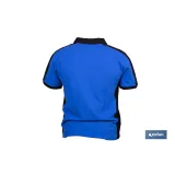 POLO FREYJA ELASTANO 210 G/M2 AZUL-NEGRO TALLA M