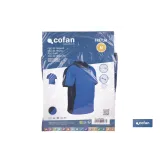POLO FREYJA ELASTANO 210 G/M2 AZUL-NEGRO TALLA M