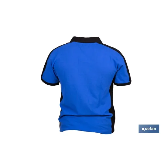 POLO FREYJA ELASTANO 210 G/M2 AZUL-NEGRO TALLA XXL