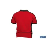 POLO HELA ELASTANO 210 G/M2 ROJO OSCURO-NEGRO TALLA L