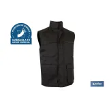 CHALECO MULTIBOLS. ACOLCHADO COLT 245gms/m NEGRO T-L