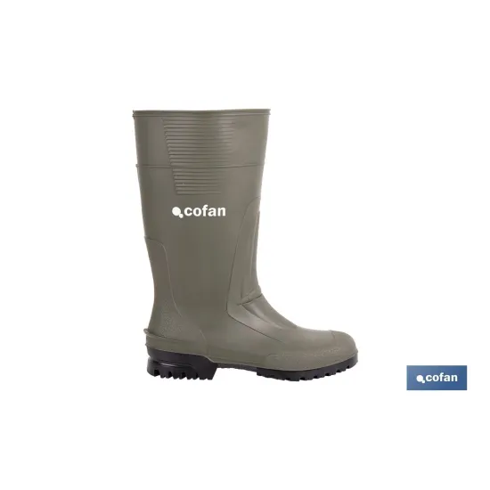 BOTA ALTA DE AGUA PVC VERDE TALLA 39