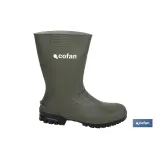 BOTA PVC VERDE MEDIA CAÑA TALLA 38
