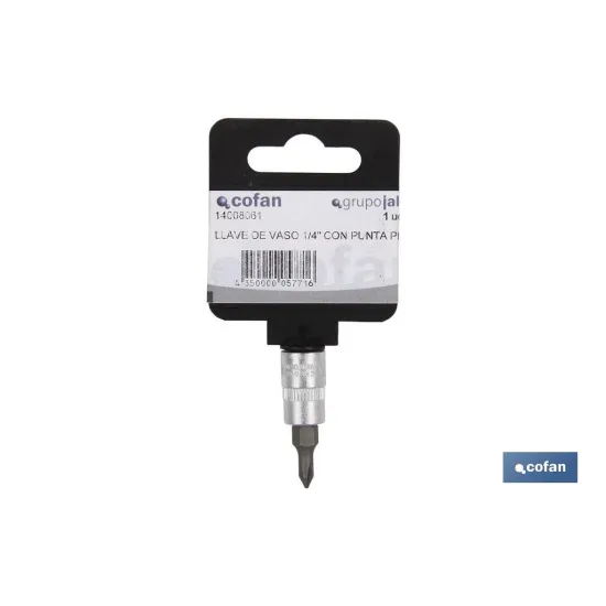 LLAVE DE VASO 1/4 CON PUNTA PH-3