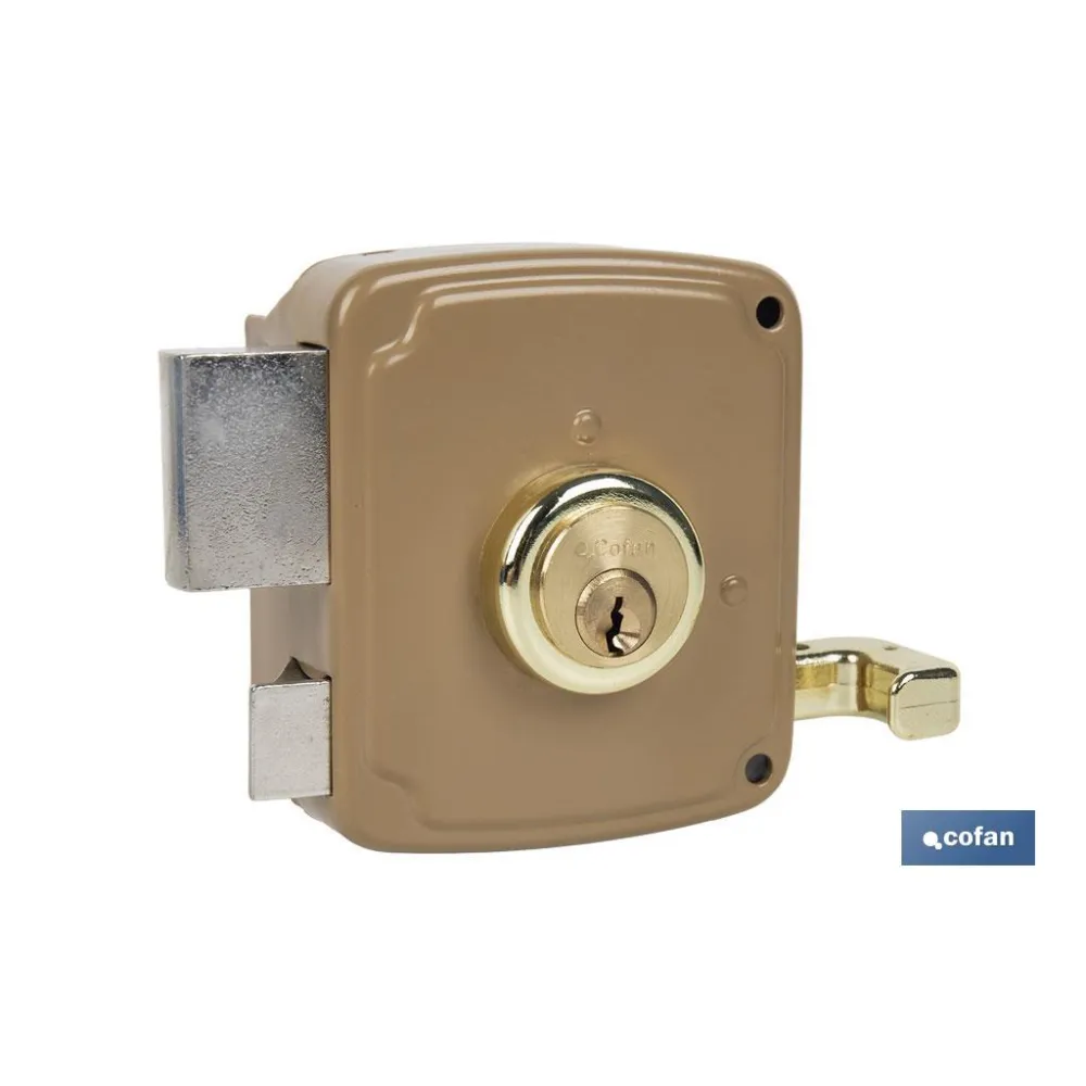 CERRADURA SOBREPONER C/CERRADERO 100mm DERECHA