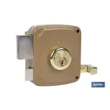 CERRADURA SOBREPONER C/CERRADERO 100mm DERECHA