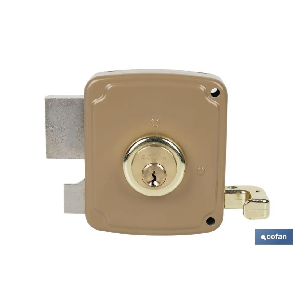 CERRADURA SOBREPONER C/CERRADERO 100mm DERECHA