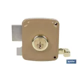 CERRADURA SOBREPONER C/CERRADERO 100mm DERECHA