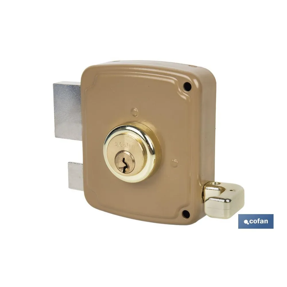 CERRADURA SOBREPONER C/CERRADERO 100mm DERECHA