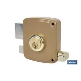 CERRADURA SOBREPONER C/CERRADERO 100mm DERECHA