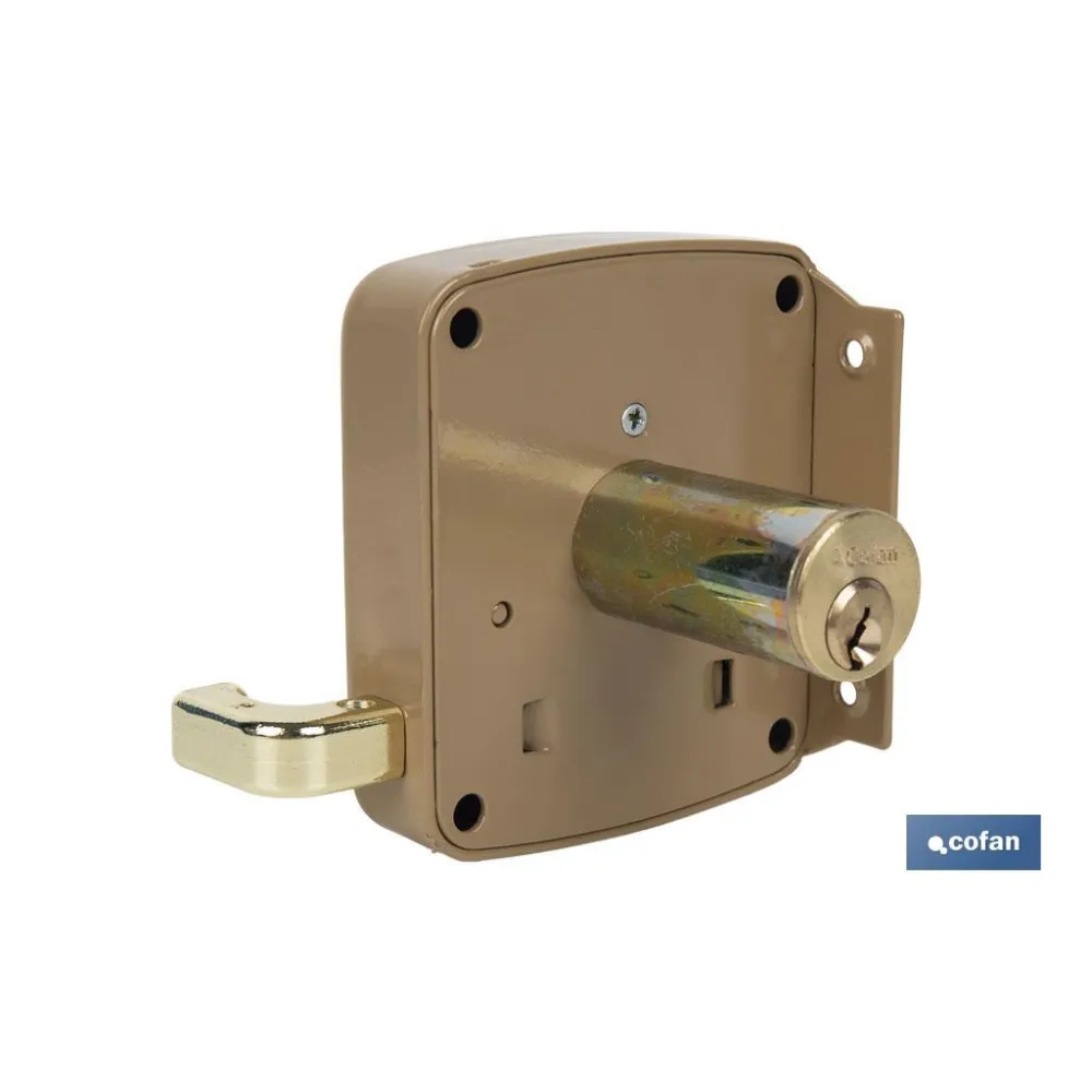 CERRADURA SOBREPONER C/CERRADERO 100mm DERECHA