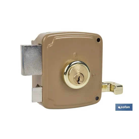 CERRADURA SOBREPONER C/CERRADERO 140mm DERECHA