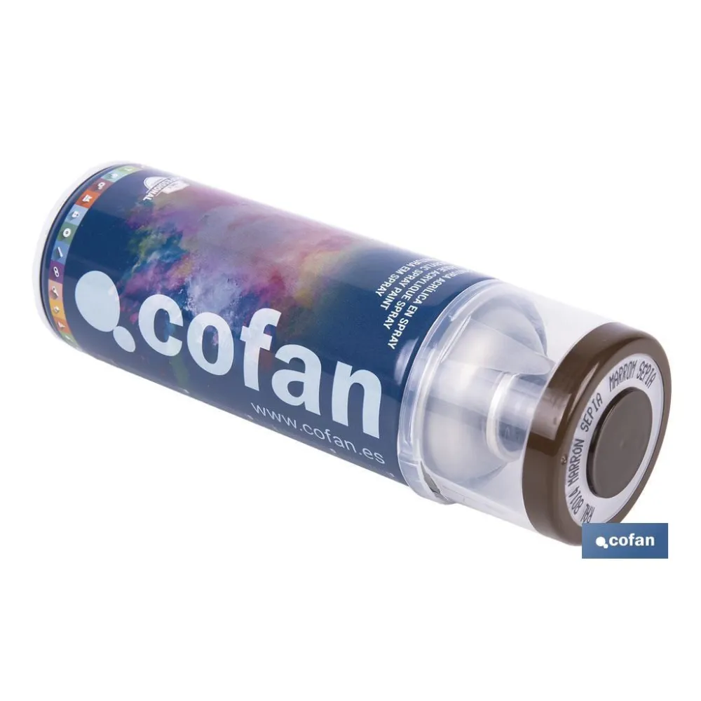PINTURA ACRIL. 400ML - 8014 MARRÓN SEPIA