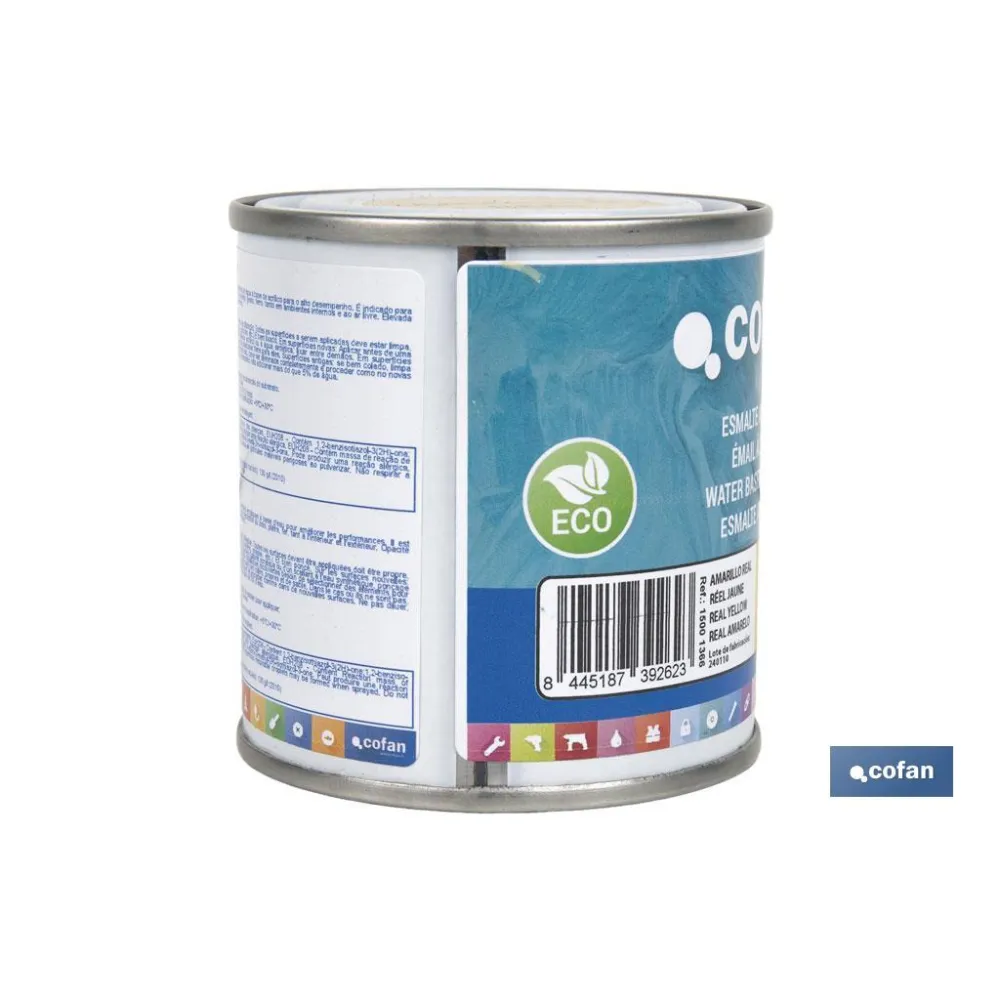 ESMALTE AL AGUA (125 ML) AMARILLO REAL BRILLO