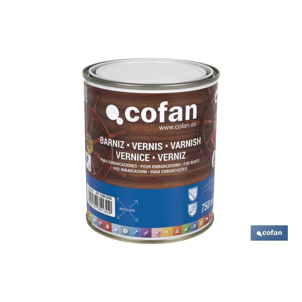 BARNIZ PARA EMBARCACIONES INCOLORO 750 ML