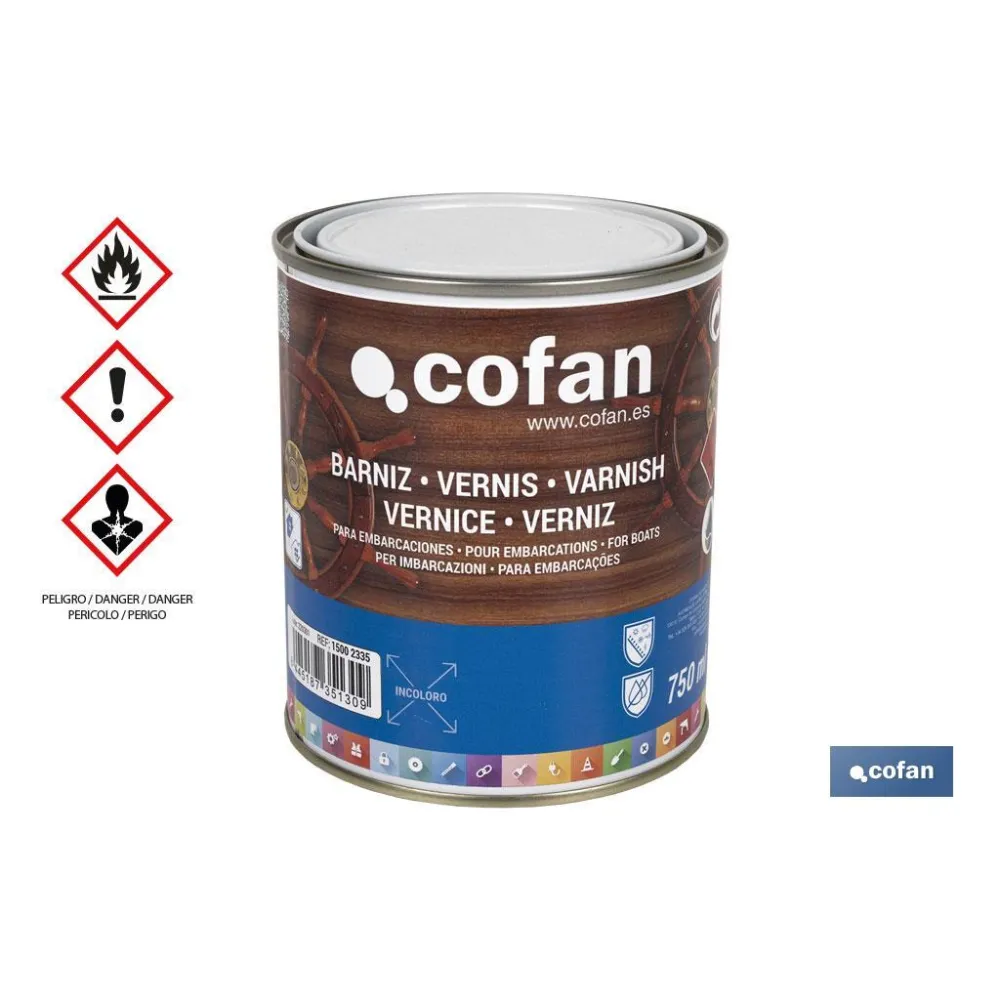 BARNIZ PARA EMBARCACIONES INCOLORO 750 ML