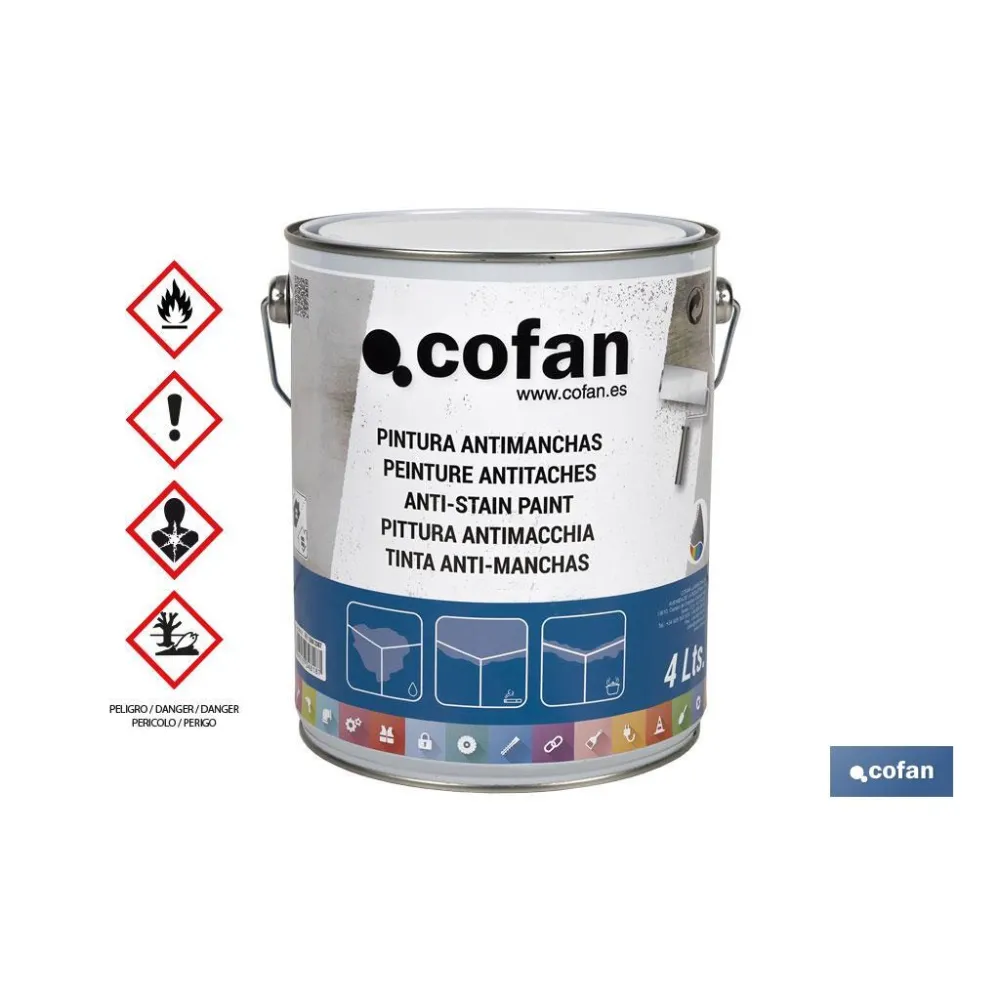 PINTURA ANTIMANCHAS AL DISOLVENTE 4 L