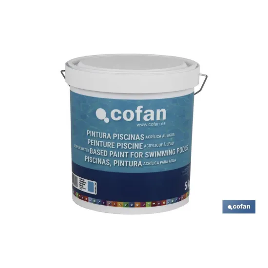PINTURA PISCINAS ACRILICA AL AGUA (AZUL 5 KG)