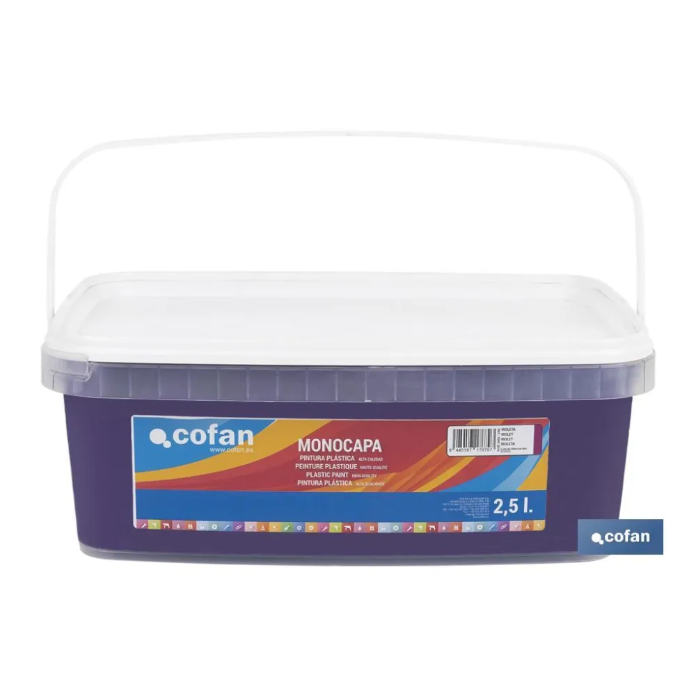 PINTURA PLÁSTICA MONOCAPA Violeta (2,5 LT)
