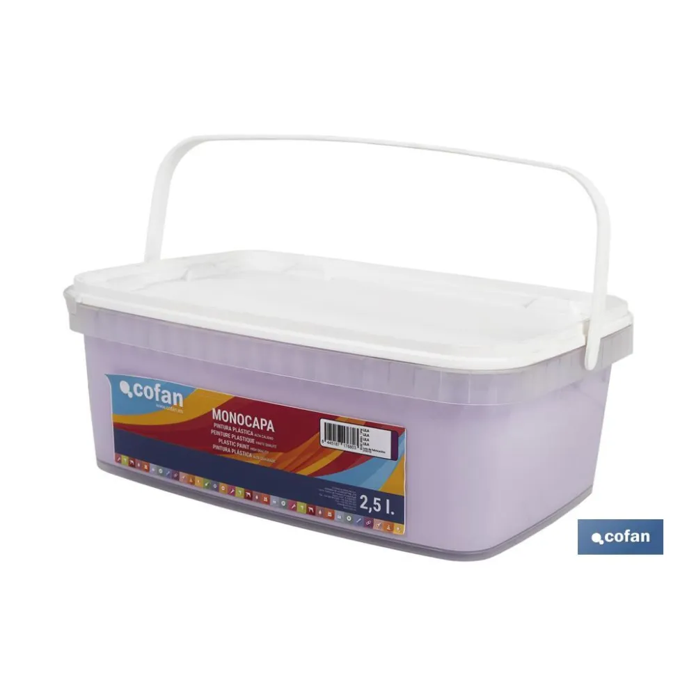 PINTURA PLÁSTICA MONOCAPA Lila (2,5 LT)