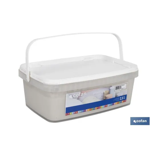 PINTURA PLÁSTICA MONOCAPA GRIS SUAVE 2,5 L