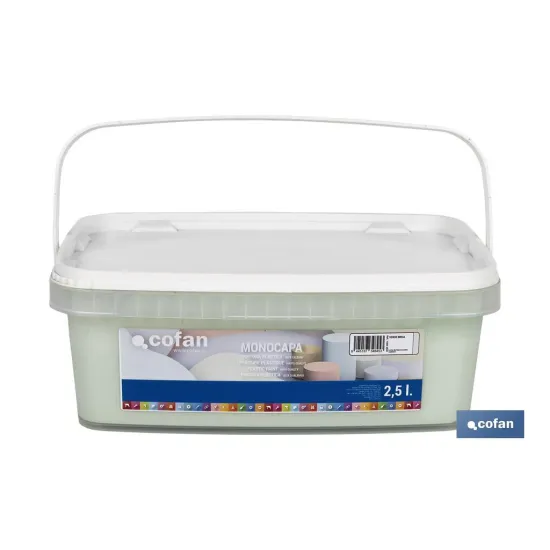 PINTURA PLÁSTICA MONOCAPA VERDE BRISA 2,5 L