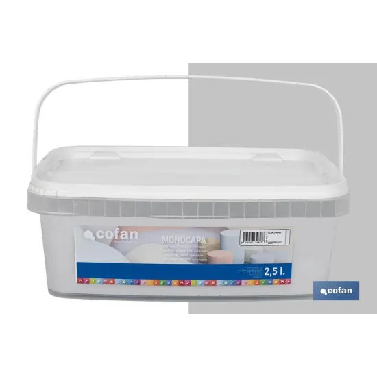 PINTURA PLÁSTICA MONOCAPA BLANCO AURA 2,5 L