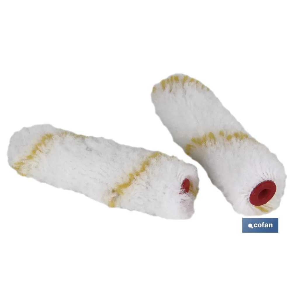 PACK 2 RECAMBIOS MINI RODILLO PAREDES LISAS 11CM