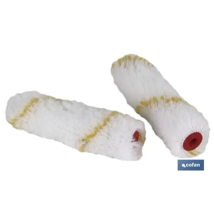 PACK 2 RECAMBIOS MINI RODILLO PAREDES LISAS 11CM