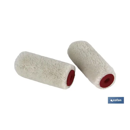 PACK 2 RECAMBIOS MINI RODILLO ESMALTAR/BARNIZAR 11CM