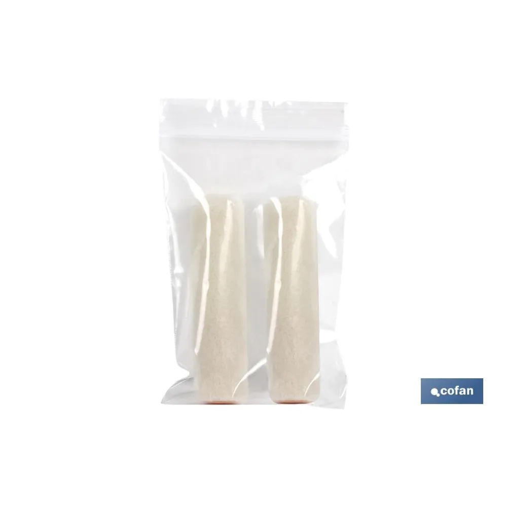 PACK 2 RECAMBIOS Rodillos Mini VELOUR 5CM