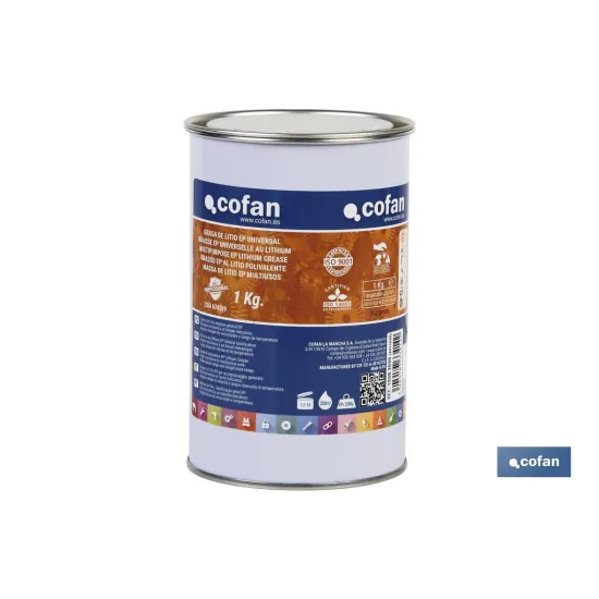 GRASA LITIO ISO 6743/9 EP ENVASE 1 KG