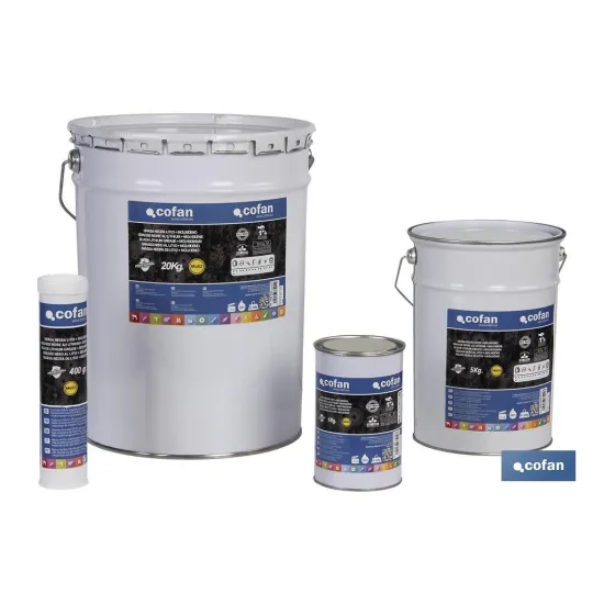 CARTUCHO GRASA NEGRA LITIO+MOLIBDENO 400 grs