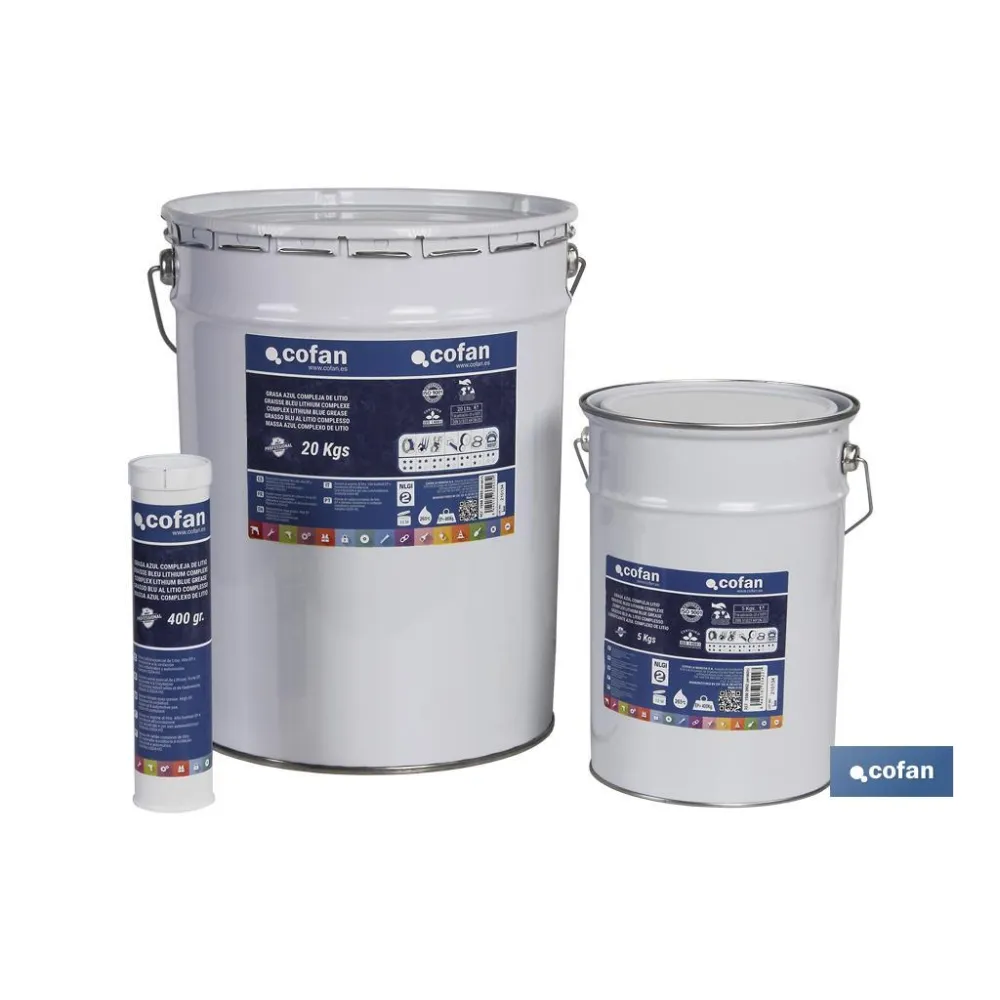 CARTUCHO GRASA AZUL COMPLEJA LITIO 400 grs