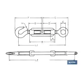 TENSOR GANCHO-ANILLA ZINC. DIN 1480 M-10 Venta unitaria