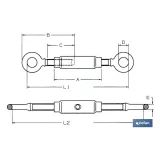 TENSOR ANILLA-ANILLA ZINC. DIN 1480 M-24